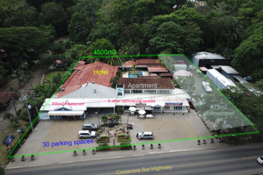Centro Comercial, Hotel, y Apartamento Punta Leona Costanera Sur
